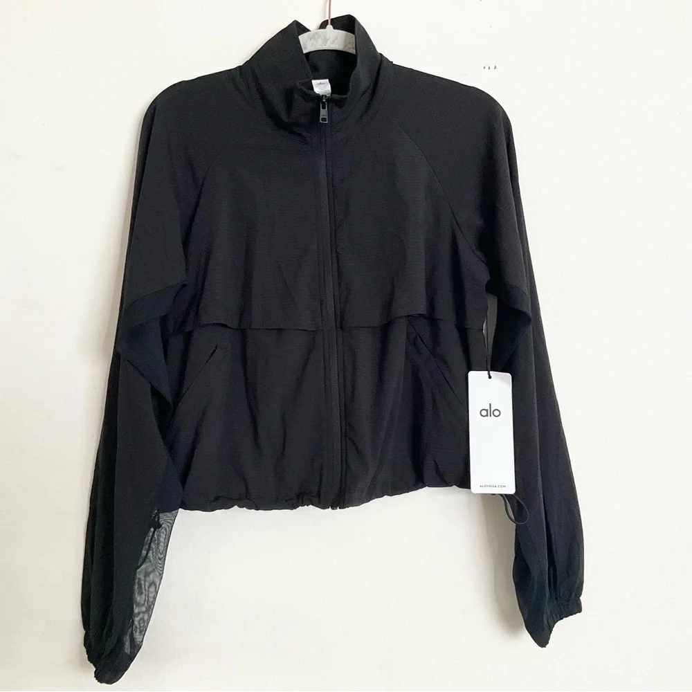 Alo Yoga Sport Star Full Zip Jacket Black S